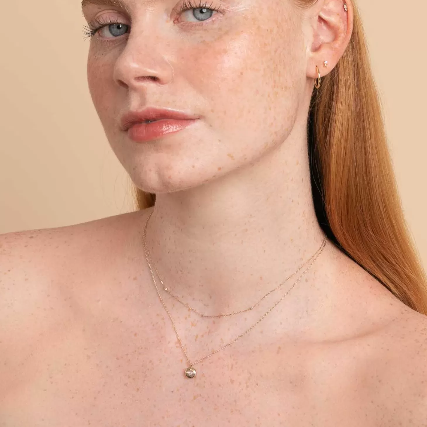 Astrid & Miyu April Birthstone Necklace In Solid Gold 14K Gold Online