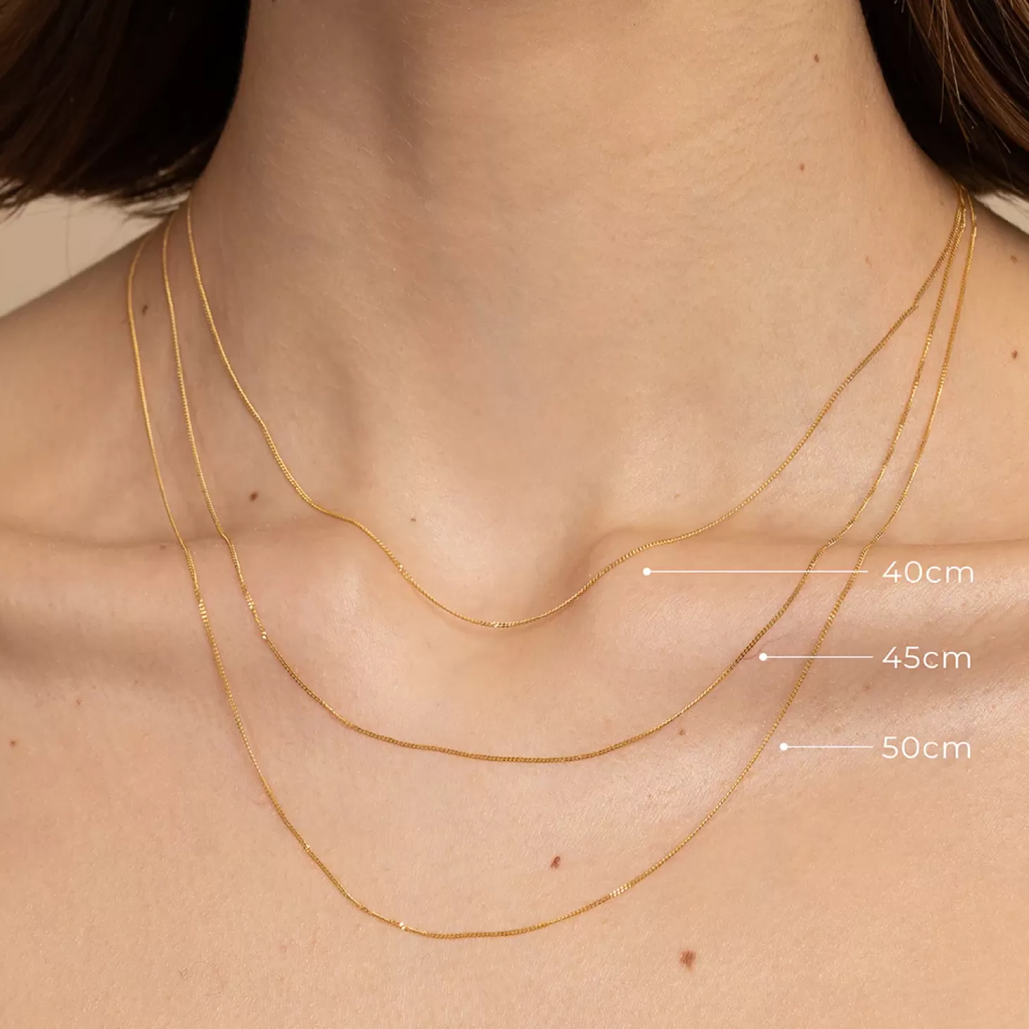 Astrid & Miyu Astrid Chain Necklace In Solid Gold 9K Gold Store