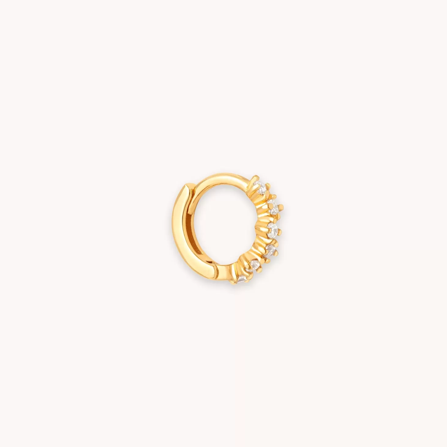 Astrid & Miyu Cluster Hoop 6.5Mm In Gold 18K Gold Plated Sterling Silver Hot