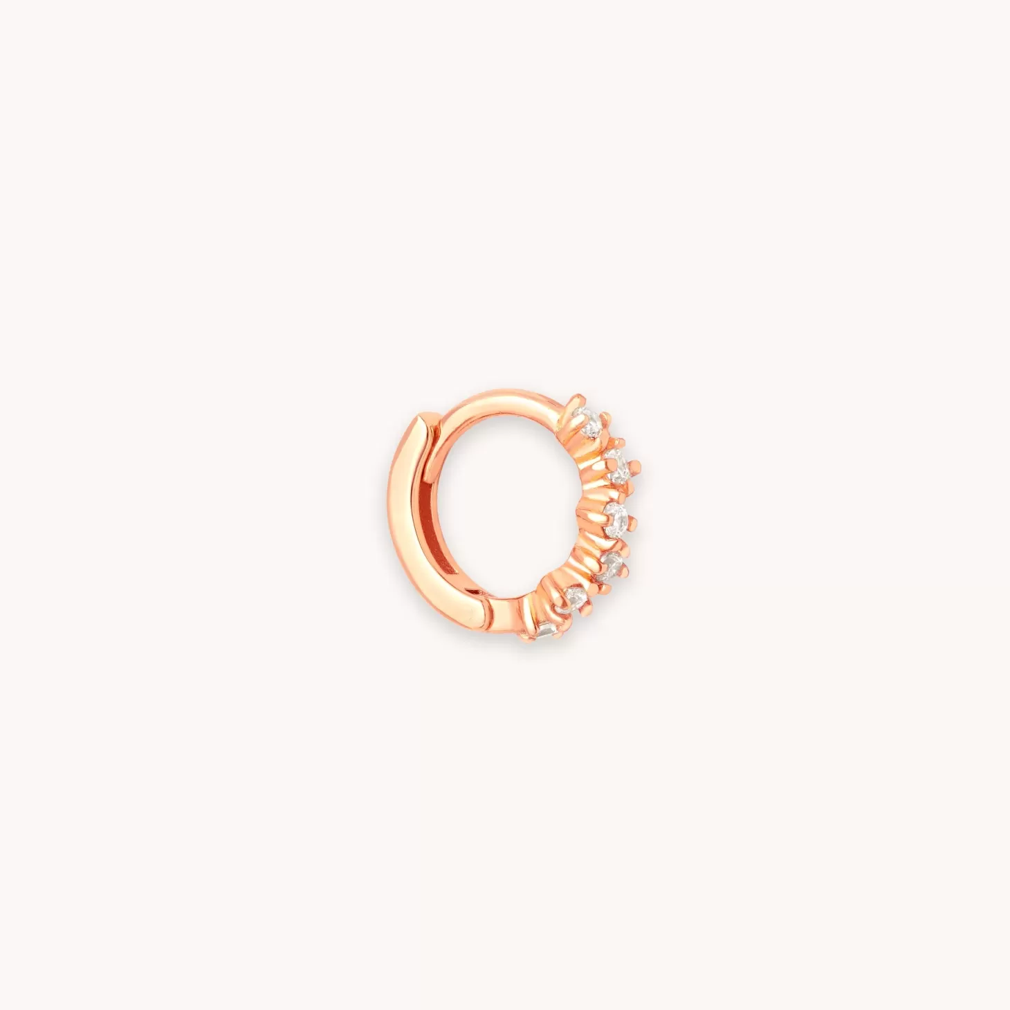 Astrid & Miyu Cluster Hoop 6.5Mm In Rose Gold 18K Rose Gold Plated Sterling Silver Hot