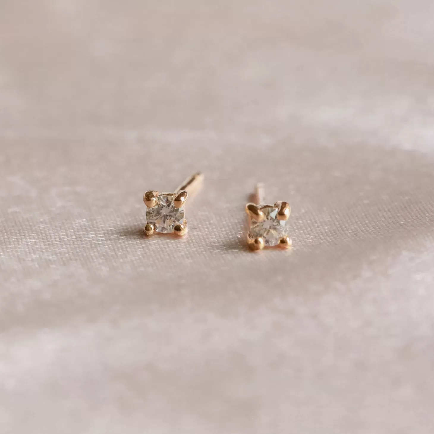 Astrid & Miyu Crystal Stud Earrings In Gold 18K Gold Plated Sterling Silver Cheap