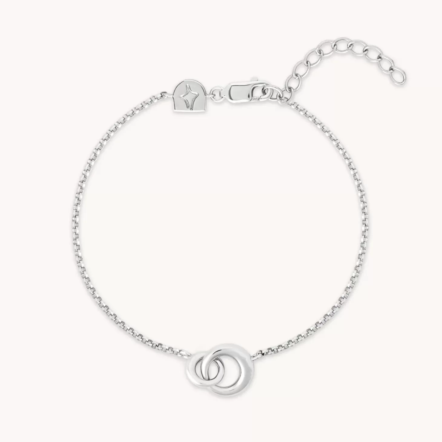 Astrid & Miyu Dome Link Bracelet In Silver Rhodium Plated Recycled Sterling Silver Best Sale