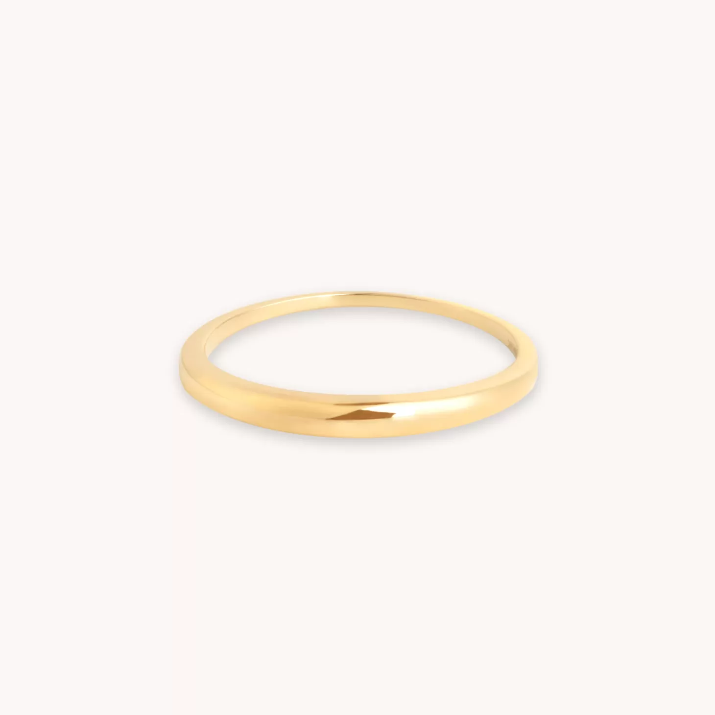 Astrid & Miyu Dome Ring In Solid Gold 14K Gold Sale