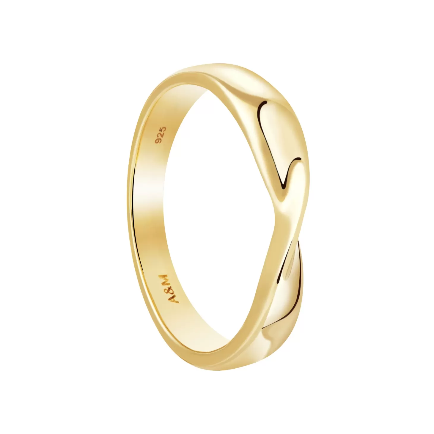 Astrid & Miyu Elemental Ring In Gold 18K Gold Plated Sterling Silver Flash Sale