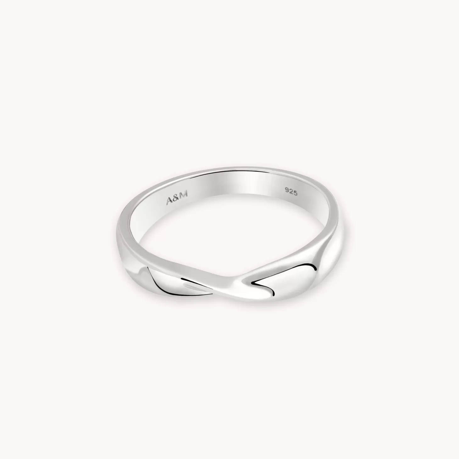 Astrid & Miyu Elemental Ring In Silver Rhodium Plated Sterling Silver Flash Sale