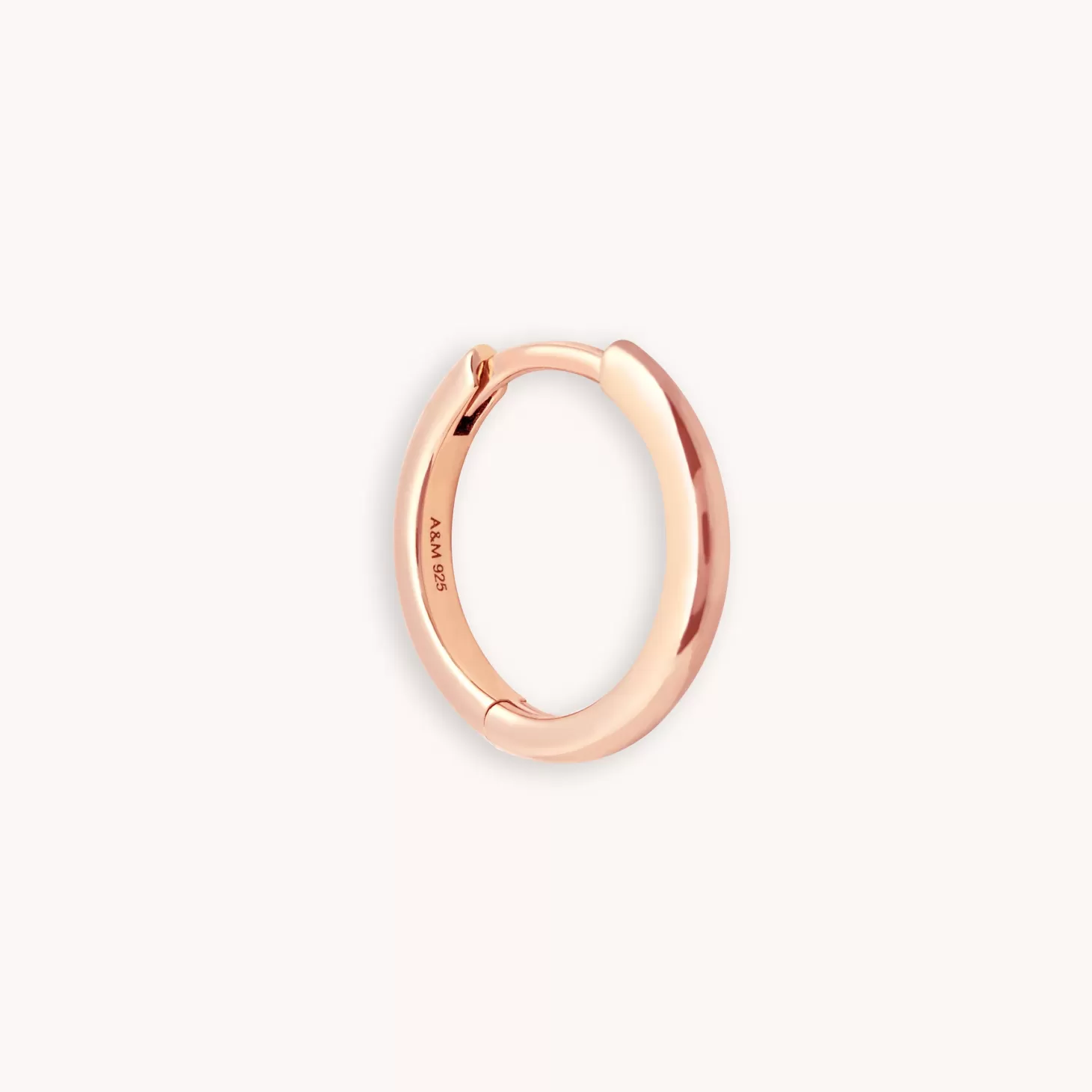 Astrid & Miyu Essential 11.5Mm Hoop In Rose Gold 18K Rose Gold Plated Sterling Silver Flash Sale