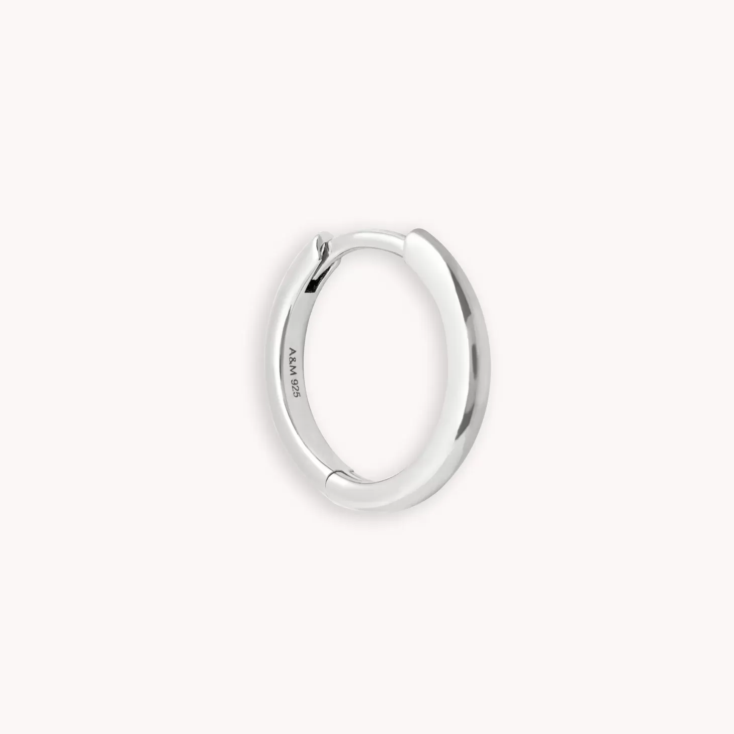 Astrid & Miyu Essential 11.5Mm Hoop In Silver Rhodium Plated Sterling Silver Best Sale
