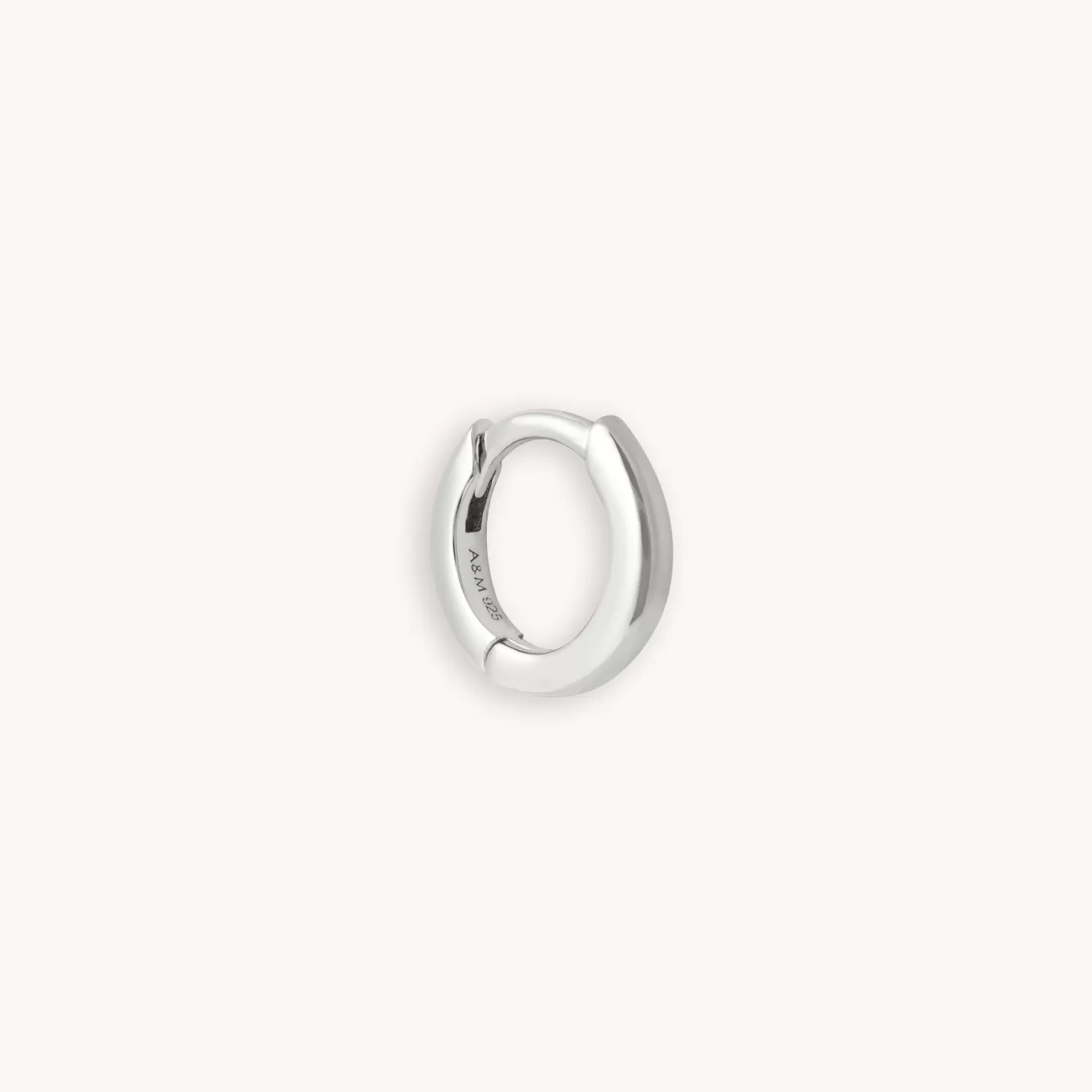 Astrid & Miyu Essential 6.5Mm Hoop In Silver Rhodium Plated Sterling Silver Hot