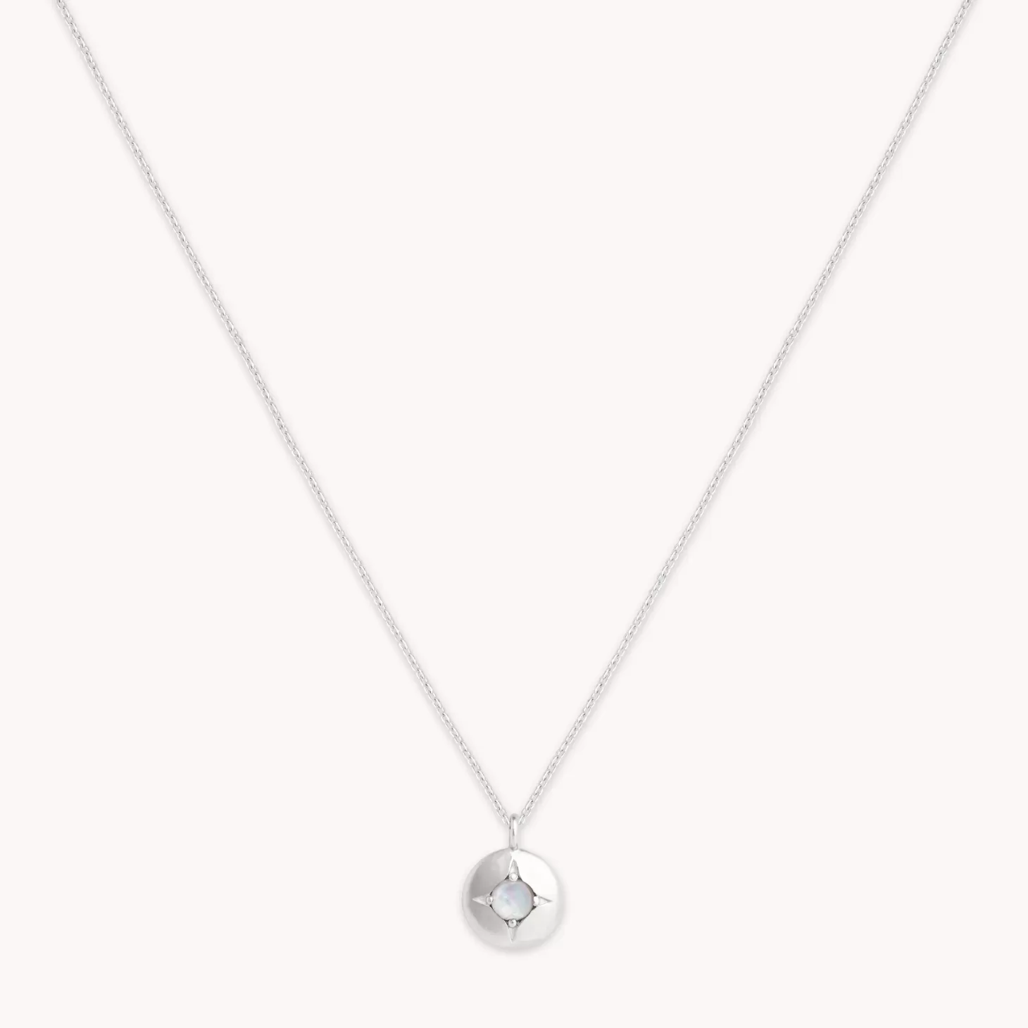 Astrid & Miyu June Birthstone Necklace In Solid White Gold 14K White Gold Sale