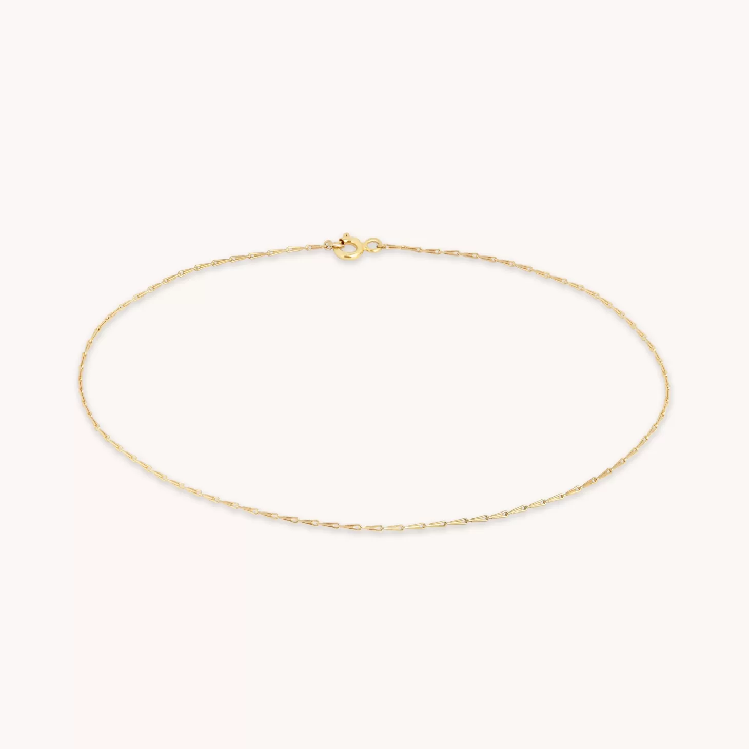 Astrid & Miyu Marylebone Chain Anklet In Solid Gold 9K Gold Online
