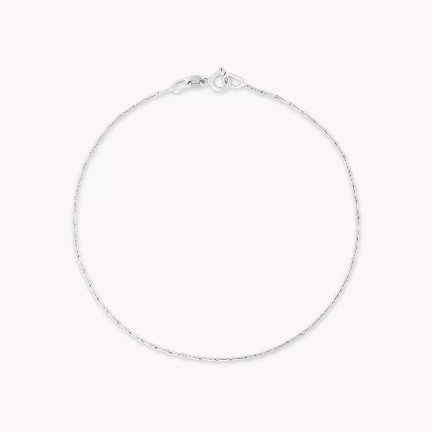 Astrid & Miyu Marylebone Chain Bracelet In Solid White Gold 9K White Gold Store