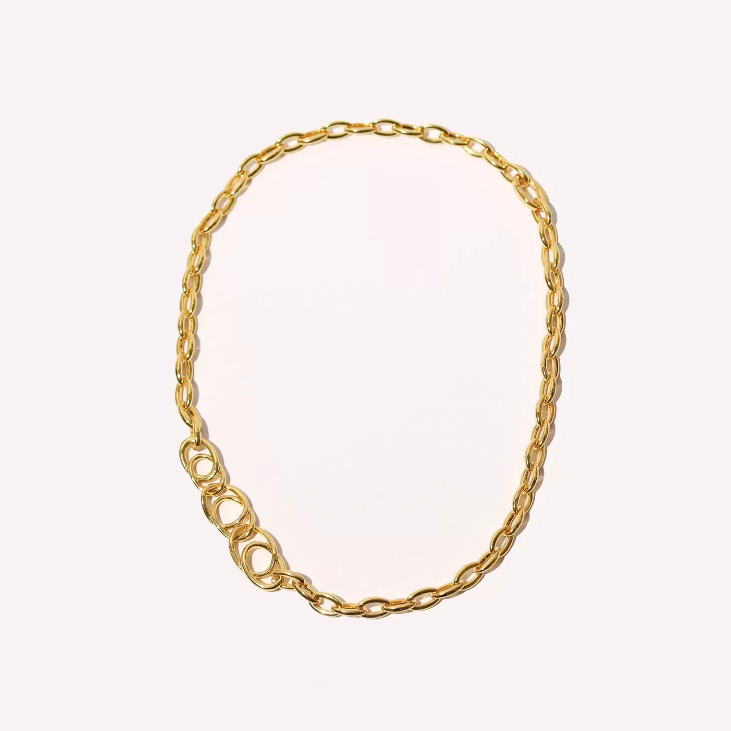 Astrid & Miyu Orbit Chain Necklace In Gold 18K Gold Plated Hot
