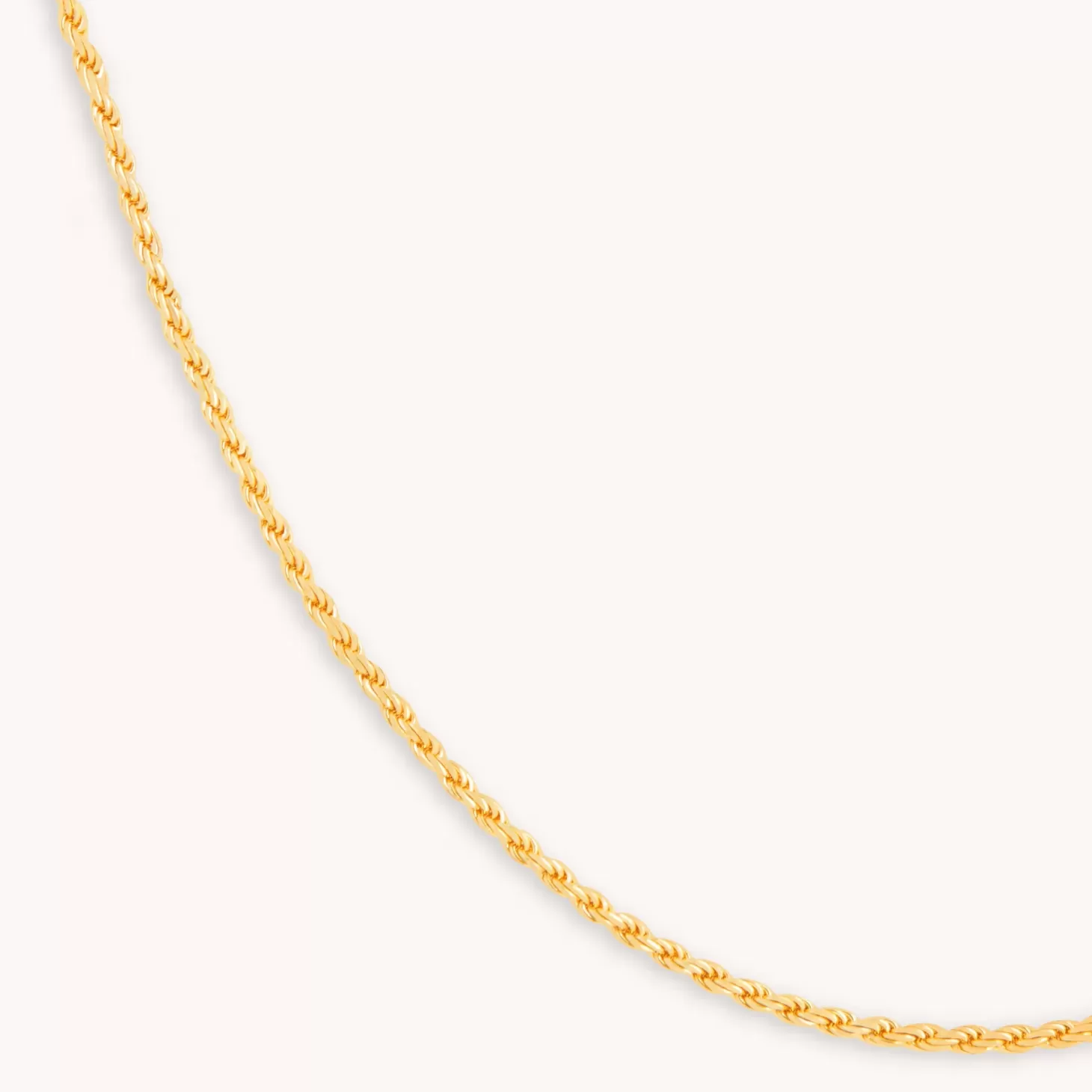 Astrid & Miyu Rope Chain Necklace In Gold 18K Gold Plated Sterling Silver Store