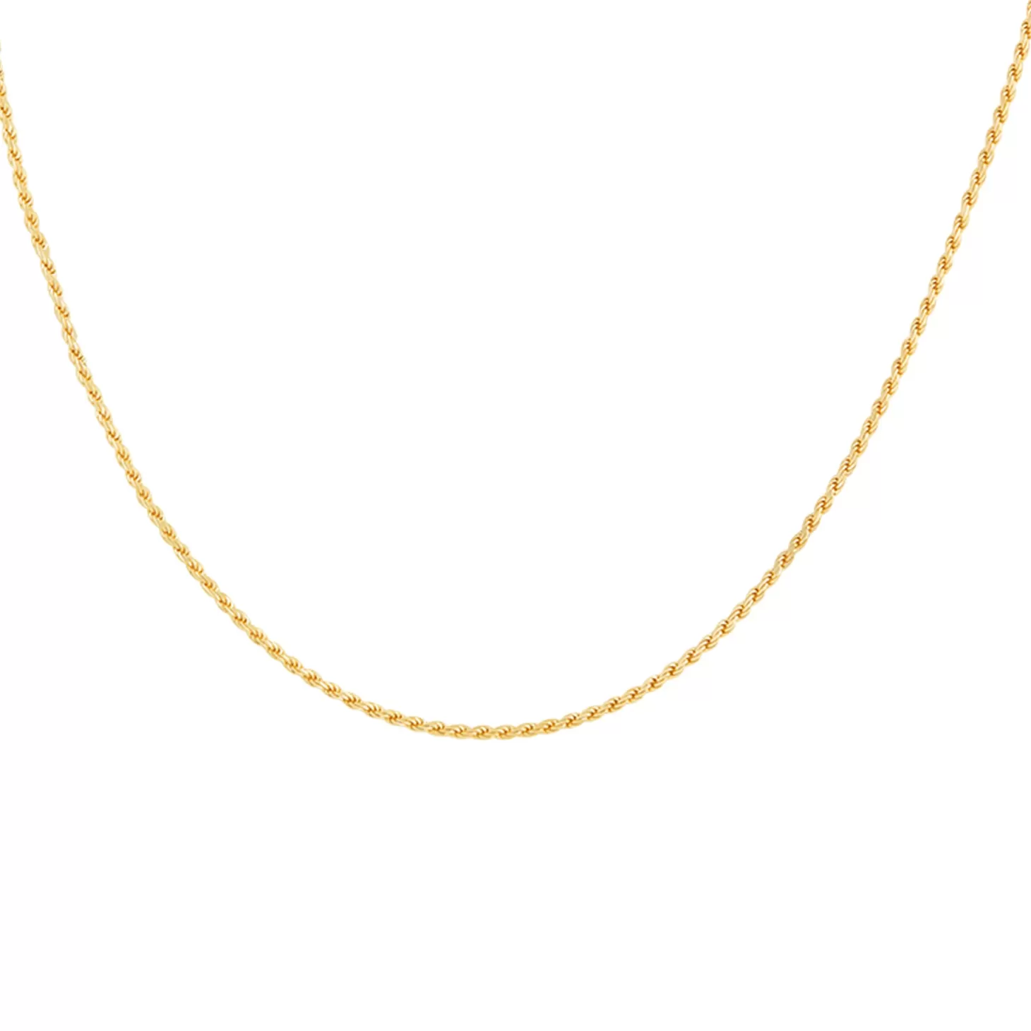 Astrid & Miyu Rope Chain Necklace In Gold 18K Gold Plated Sterling Silver Store