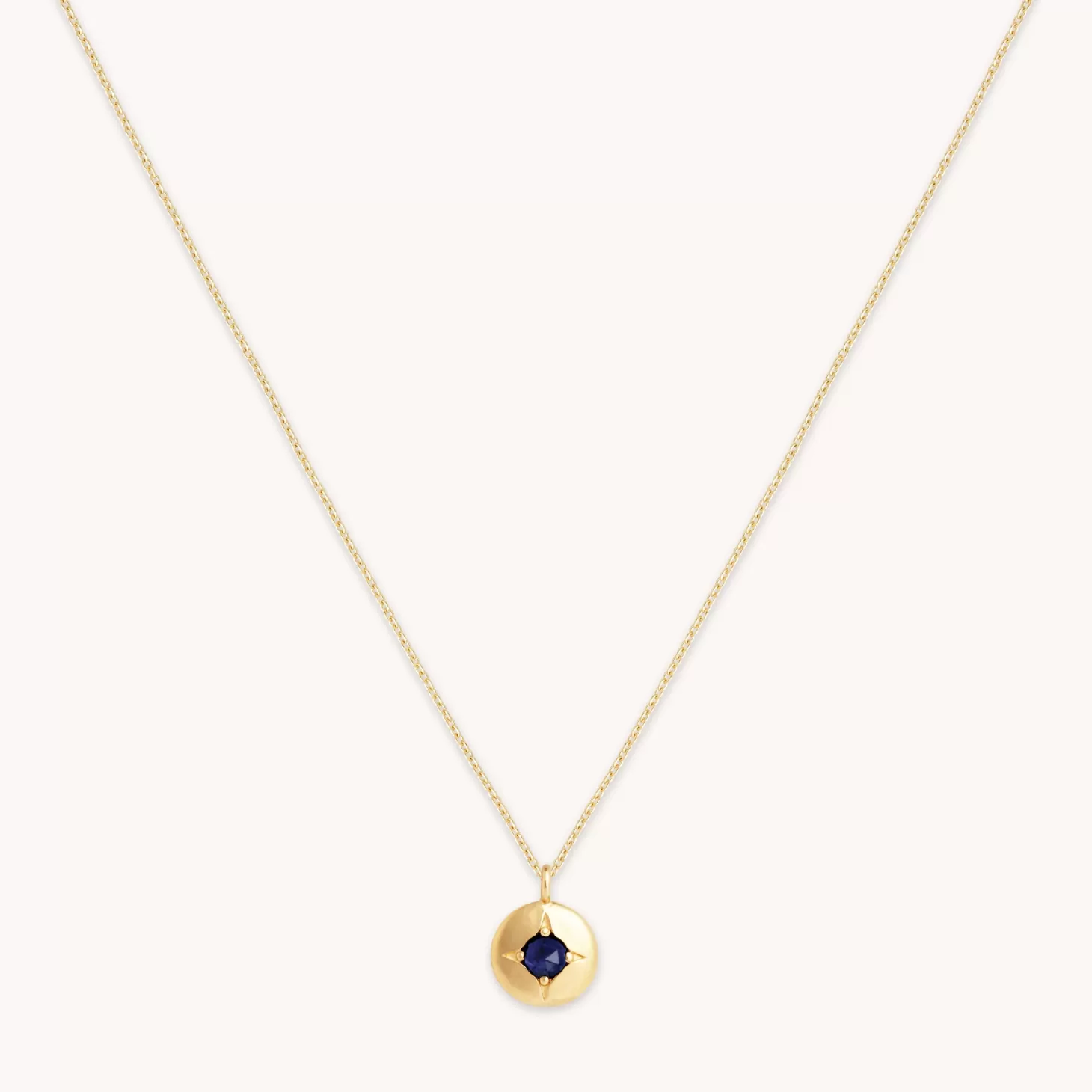 Astrid & Miyu September Birthstone Necklace In Solid Gold 14K Gold Outlet