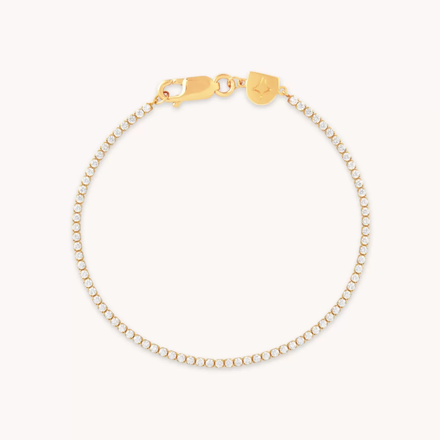 Astrid & Miyu Tennis Chain Bracelet In Gold 18K Gold Plated Cheap