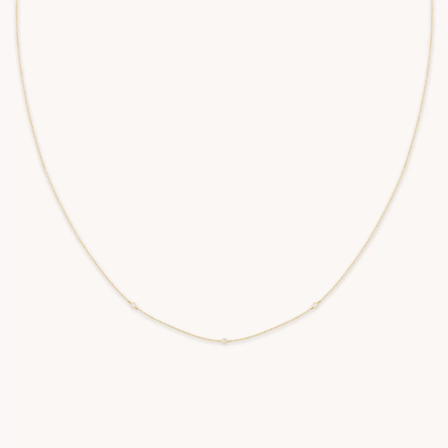 Astrid & Miyu Topaz Charm Necklace In Solid Gold 14K Gold Shop